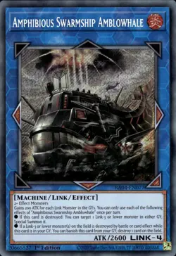 RA04-EN077 Amphibious Swarmship Amblowhale : Secret Rare 1st Edition Mint YuGiOh - Image 1