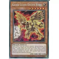 Kaiser Glider Golden Burst - Secret Rare Limited Edition LDS3-EN136 NM YuGiOh - Image 1
