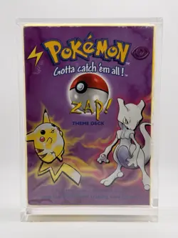ZAP Theme Deck SEALED Pokemon TCG Wizards of the Coast Factory 1999 BASE SET - Image 1