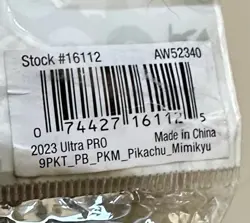 Pokemon Ultra Pro 18 Pocket Portfolio Pikachu and Mimikyu Holds 360 Cards SEALED - Image 5