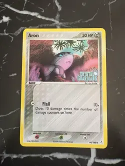 Pokemon Aron 44/100 2006 Crystal Guardians LP Stamped Reverse Holo Card - Image 1