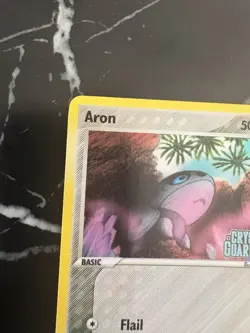 Pokemon Aron 44/100 2006 Crystal Guardians LP Stamped Reverse Holo Card - Image 4