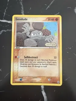Geodude - 53/92 EX Legend Maker Pokemon Card - 2006 LP - Image 1