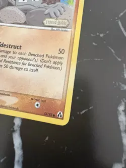 Geodude - 53/92 EX Legend Maker Pokemon Card - 2006 LP - Image 2