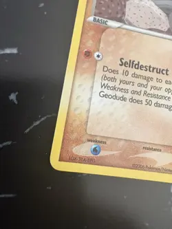 Geodude - 53/92 EX Legend Maker Pokemon Card - 2006 LP - Image 5