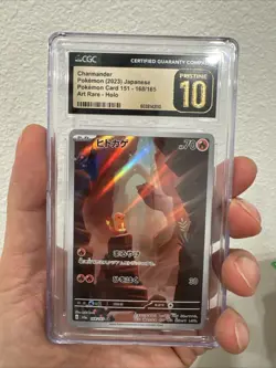2023 POKEMON POKEMON CARD 151 - ART RARE - HOLO - JPN CHARMELEON CGC 10 PRISTINE - Image 1
