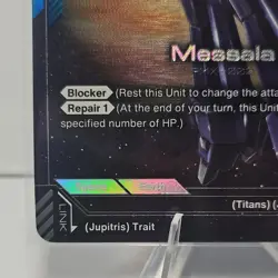 Messala GD03-003 R+ Parallel Rare Gundam Card Game Steel Requiem NM-MT English - Image 3