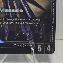 Messala GD03-003 R+ Parallel Rare Gundam Card Game Steel Requiem NM-MT English - Image 4