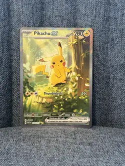 WELL CENTERED! Pokemon Pikachu EX Full Art Holo 276/217 ASC Rare Card - Image 1