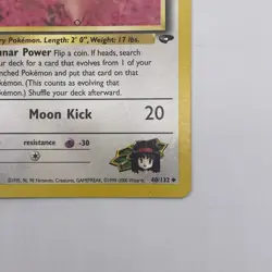 Pokemon Gym Challenge 40/132 Erikas Clefairy Card LP - Image 5