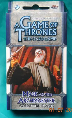 A GAME OF THRONES MASK OF THE ARCHMAESTER CHAPTER PACK NEW SEALED - Image 1