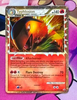 POKEMON ⭐ Typhlosion PRIME HOLO CARD Typlosion RARE 🇬🇧 PROMO HGSS09 NMINT NM - Image 1