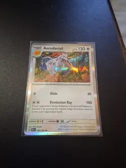 Aerodactyl 142/165 SV Scarlet & Violet 151 Holo Rare Pokemon TCG English NM - Image 1