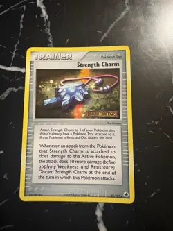 Pokemon TCG Strength Charm EX Dragon Frontiers 81/101 Reverse Holo Stamped - Image 1