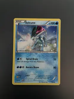 Pokemon TCG Holo Suicune XY Trainer Kit: Pikachu Libre & Suicune 30/30 NM - Image 1