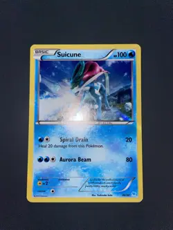 Pokemon TCG Holo Suicune XY Trainer Kit: Pikachu Libre & Suicune 30/30 NM - Image 2