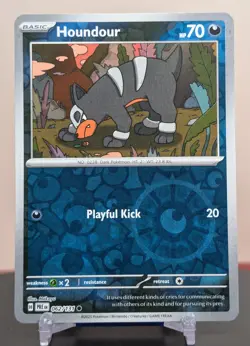 Pokemon Houndour #062/131 English Prismatic Evolutions Reverse Holo - Image 1