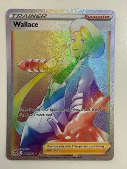 Pokemon TCG: 2022 Silver Tempest Rainbow Secret Rare Wallace (208/195) - Image 1