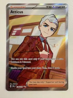 Pokemon TCG: 2025 Prismatic Evolutions Ultra Rare Full Art Atticus (134/131) - Image 1