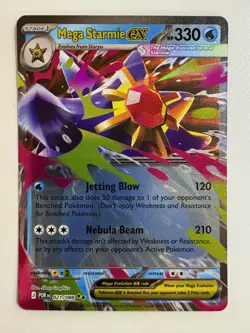 Pokemon TCG: 2026 Perfect Order Double Rare Mega Starmie EX (021/088) - Image 1