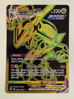 Pokemon TCG: 2022 Silver Tempest Secret Rare Rayquaza VMAX (TG29/TG30) - Image 1