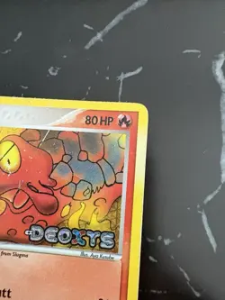 Pokemon TCG Magcargo EX Deoxys 37/107 Reverse Holo Uncommon Stamped HP - Image 3