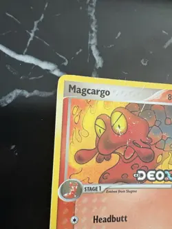 Pokemon TCG Magcargo EX Deoxys 37/107 Reverse Holo Uncommon Stamped HP - Image 4