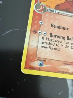 Pokemon TCG Magcargo EX Deoxys 37/107 Reverse Holo Uncommon Stamped HP - Image 5