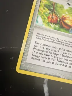 Pokemon TCG Memory Berry 80/100 Ex Crystal Guardians Holo Foil Stamped LP - Image 5