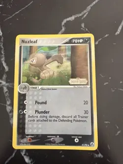 Pokemon TCG Nuzleaf Ex Legend Maker 41/92 Reverse Holo Stamped - Image 1