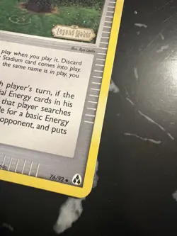 Pokemon TCG Power Tree EX Legend Maker 76 Reverse Holo Stamped - Image 2