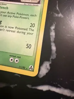 Pokemon TCG Muk EX Legend Maker 11 Reverse Holo Rare Stamped - Image 2