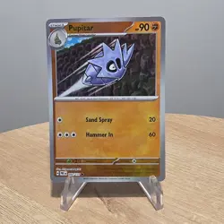 Pokemon TCG Pupitar 048/131 Prismatic Evolutions Holo Master Ball 90HP - Image 1