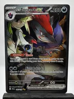 N's Zoroark ex - 185/159 - Pokemon Journey Together Special Illustration Rare NM - Image 1