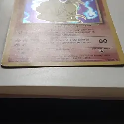 Pokemon Ninetails Holo Rare Base Set 12/102 Unlimited MP 1999 - Image 4