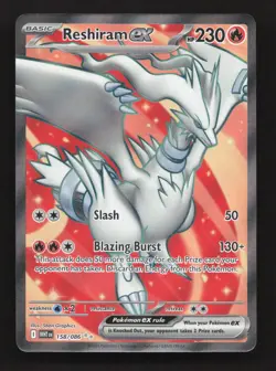 Reshiram ex 158/086 Ultra Rare White Flare Pokemon Near Mint - Image 1