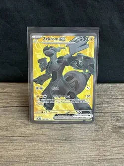 Pokemon Zekrom Ex 158/086 Black Bolt Secret Rare Full Art NM - Image 1