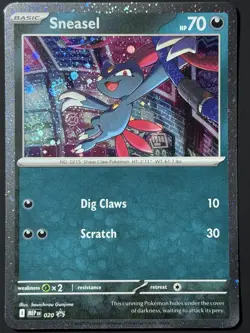 Sneasel 020 Cosmos Holo Promo 🌀 SWIRL 🌌 Pokemon MEP Near Mint Pokemon TCG - Image 5