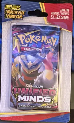 Pokemon TCG: Sun and Moon Unified Minds Factory Sealed Booster Pack and 1 Promo - Image 1