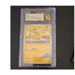 Pikachu black star promo 214 illustration contest 2024 winner cgc pristine 10 - Image 1
