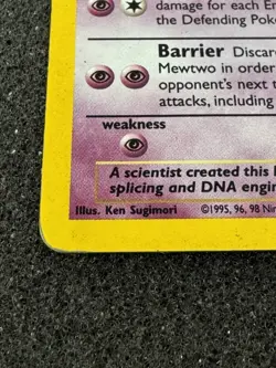 Pokemon TCG Mewtwo 10/130 1999 Base Set 2 Holo Rare - Image 2