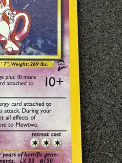 Pokemon TCG Mewtwo 10/130 1999 Base Set 2 Holo Rare - Image 5