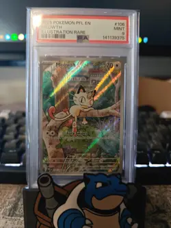 2025 Pokemon Meowth Phantasmal Flames- PSA 9 - Image 1