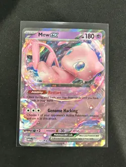 Mew ex 151/165 Double Rare Pokemon TCG Scarlet & Violet: 151 NM - Image 1