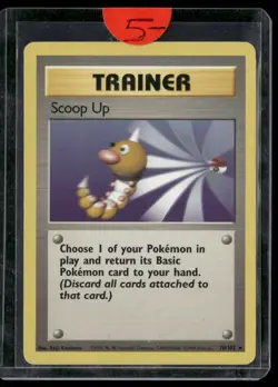 Base Set Pokemon TCG Scoop Up LP - Image 1