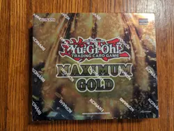 NEW YUGIOH TCG Maximum Gold 1st Edition Mini Box Factory Sealed with 4 packs 83717851066 - Image 1