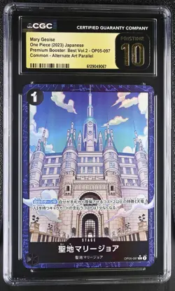2023 One Piece Premium Booster: Best Vol.2 Mary Geoise CGC 10 #OP05-097 - Image 1