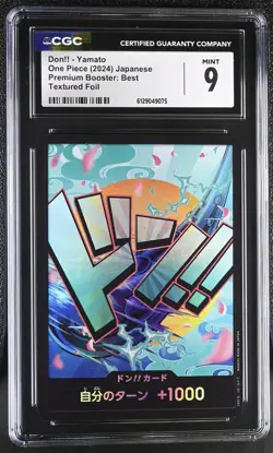 2024 One Piece Premium Booster: Best Don!! - Yamato Textured Foil Japanese CGC 9 - Image 1