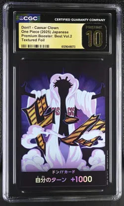 2025 One Piece Premium Booster: Best Vol.2 Don!! - Japanese CGC 10 - Image 1