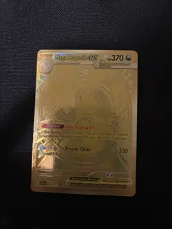 Pokemon TCG Mega Dragonite EX Gold Full Art Pokemon Card 295/217 - Image 1